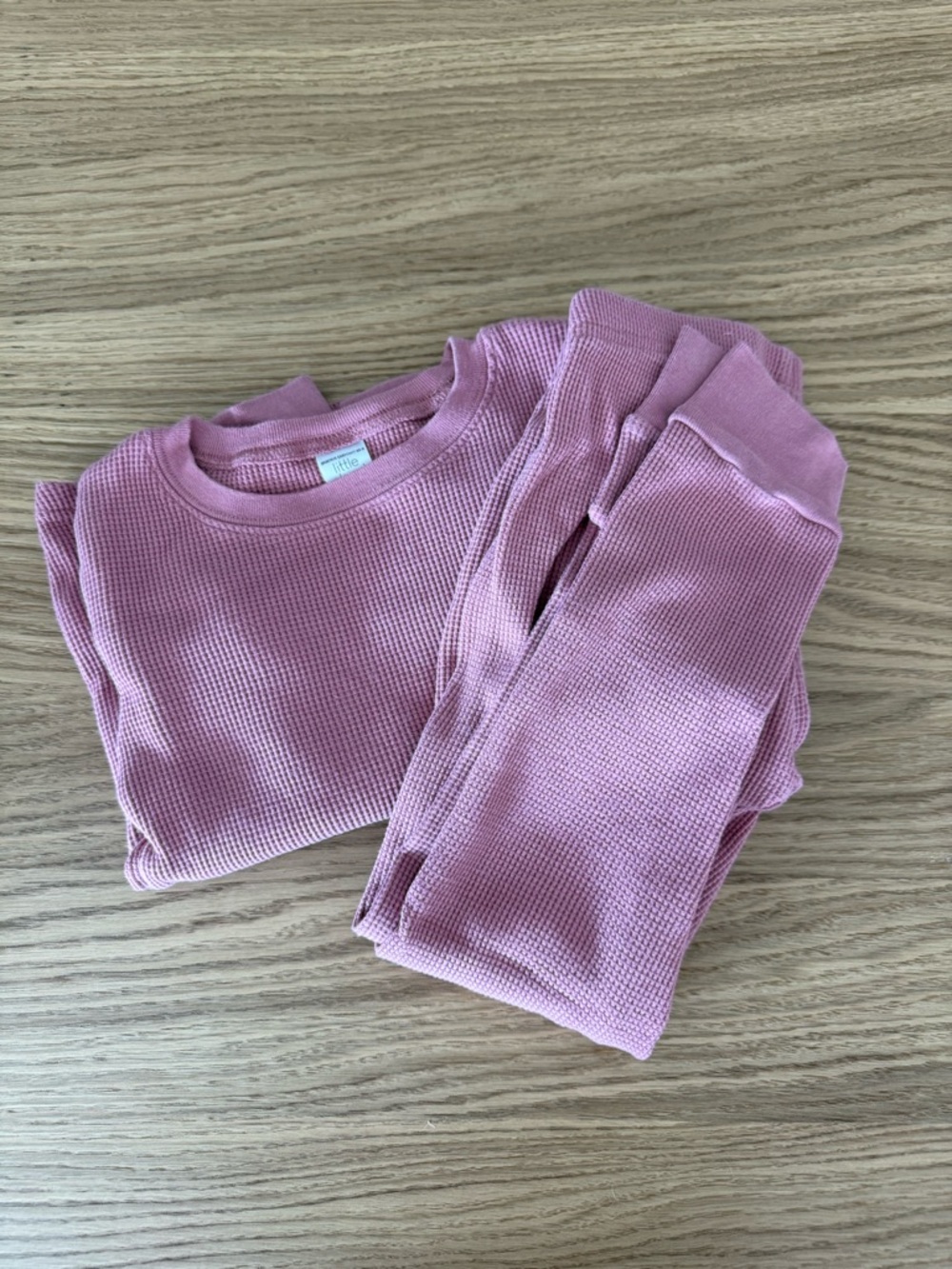 Carter’s Little Planet Kid Organic Cotton Waffle Knit Pajamas Set - Dark Blush